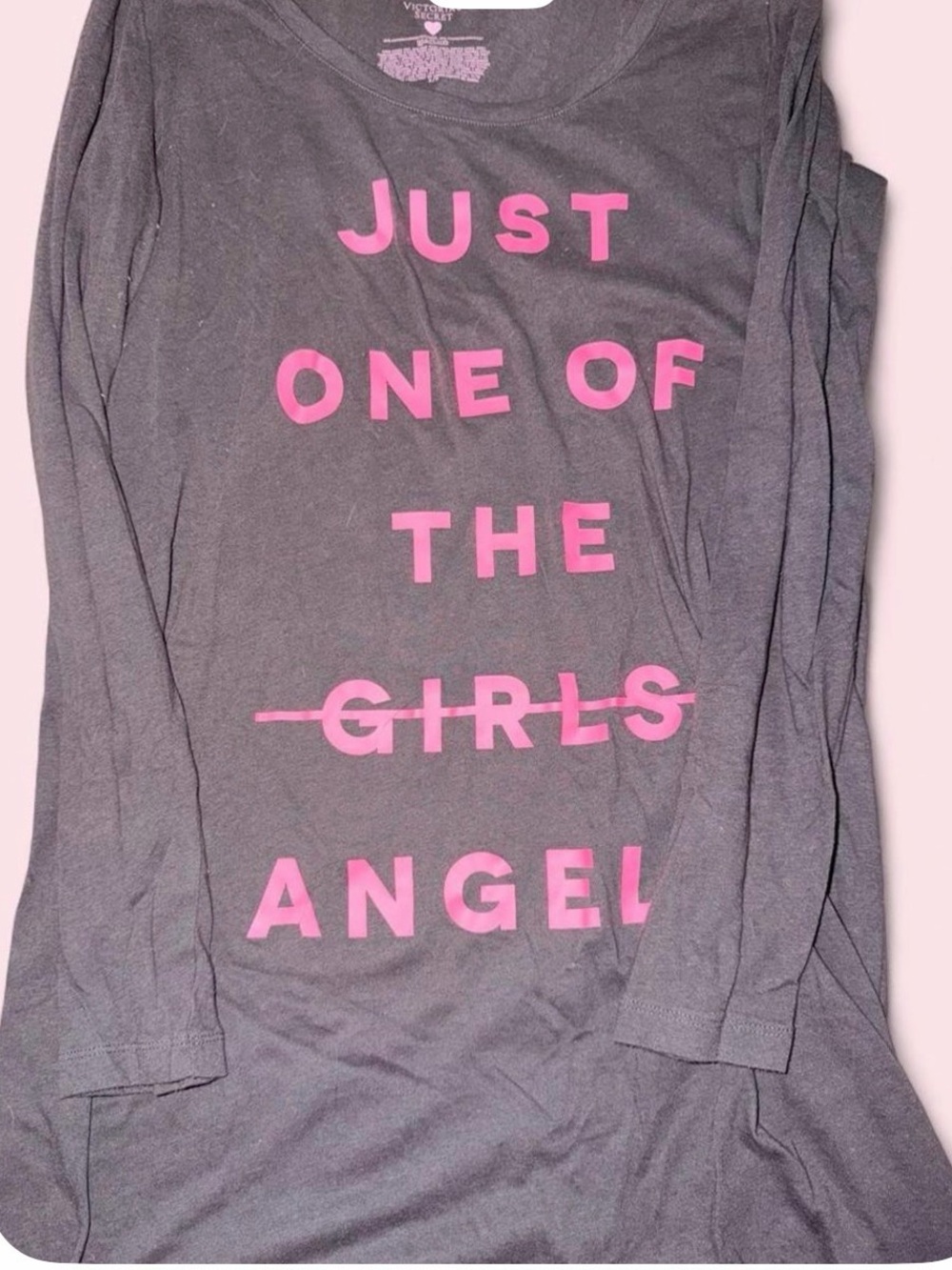 Victoria’s Secret Angel Nightgown Sleepshirt Size Small Gray Pink